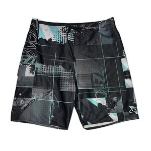 O'Neill Men's Black and Blue Swim Shorts